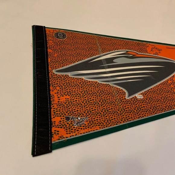 Vintage Wincraft University of Miami UMiami Hurricanes Logo 30" Pennant Flag - Picture 2 of 14